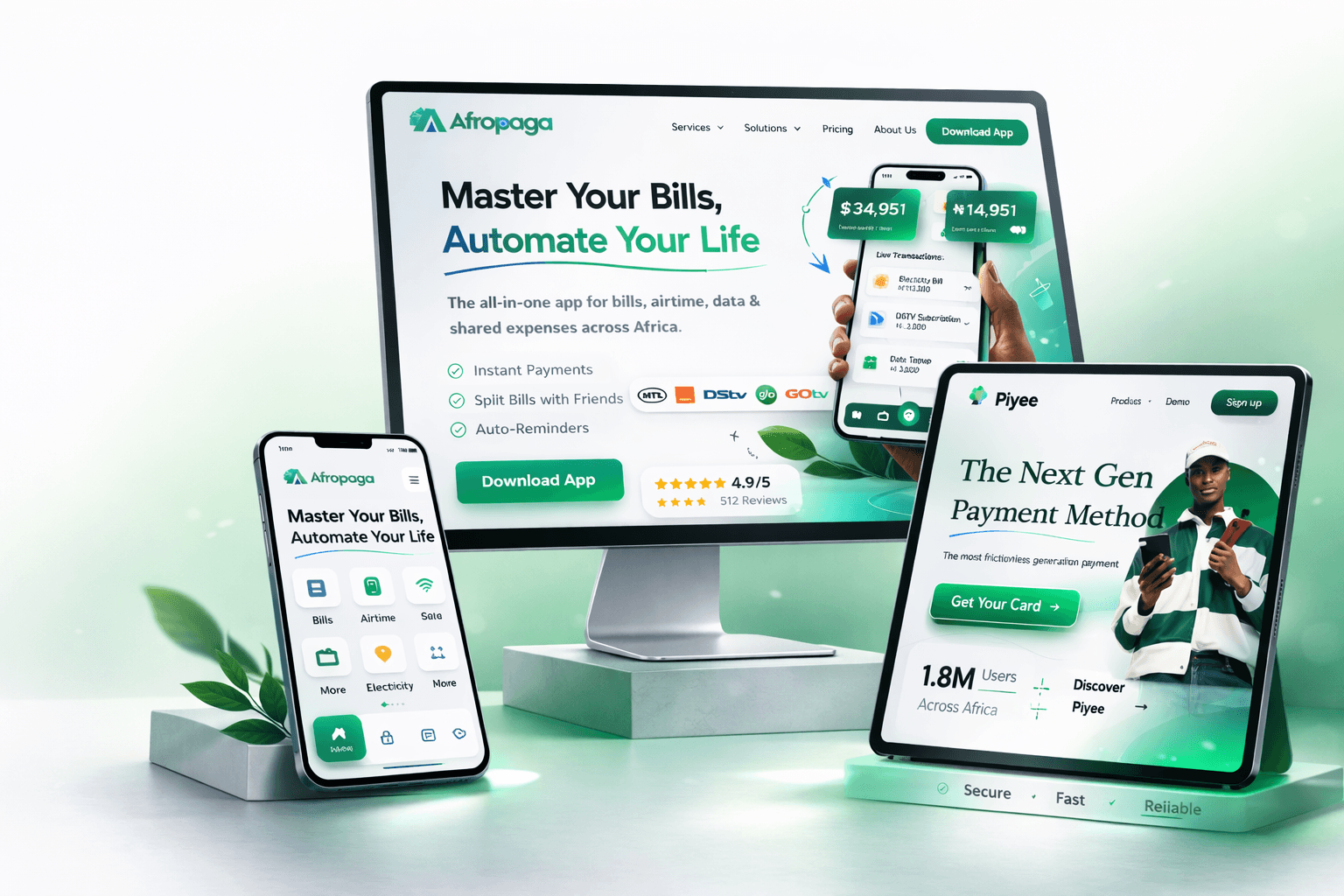 Person making a digital utility bill payment on mobile